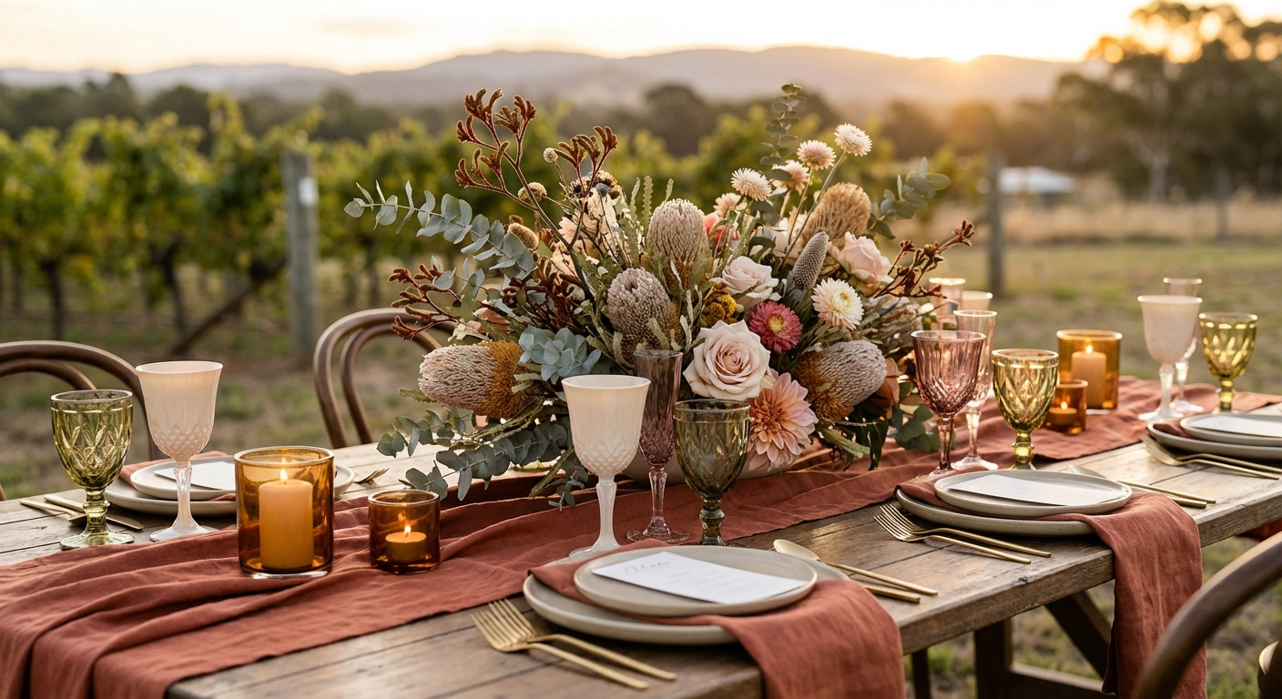 Earthy Elegance: The Top Autumn Wedding Colour Palettes Australian Couples Are Choosing in 2026
