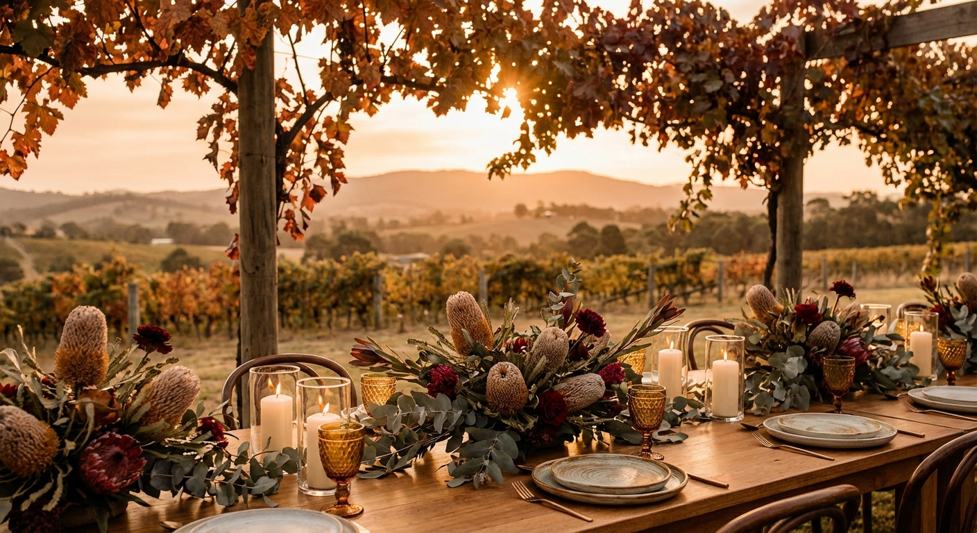 The Ultimate Guide to Autumn Weddings in Australia: Colours, Florals, Venues and Styling for 2026