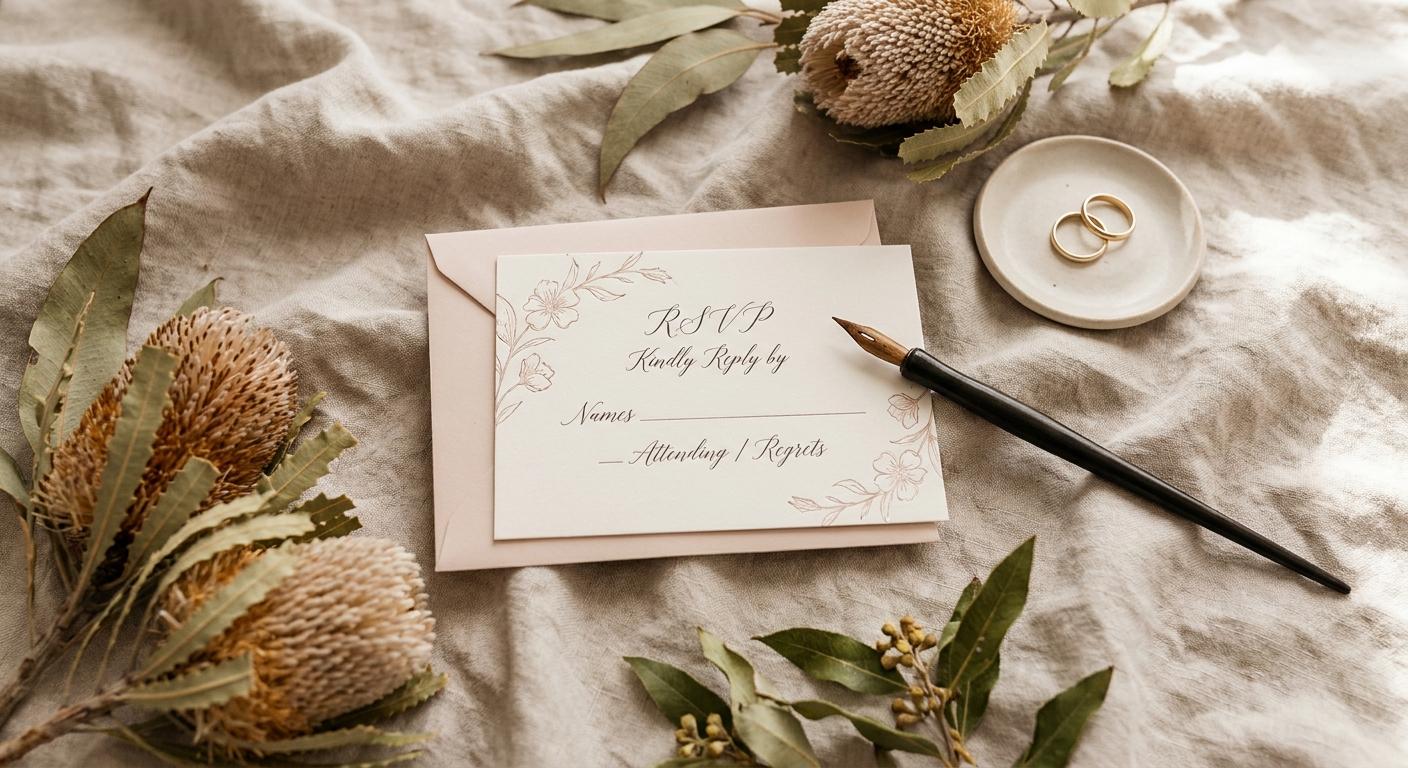 Modern Wedding RSVP Wording for Australian Couples 2026: The Complete Guide to Stress-Free Responses