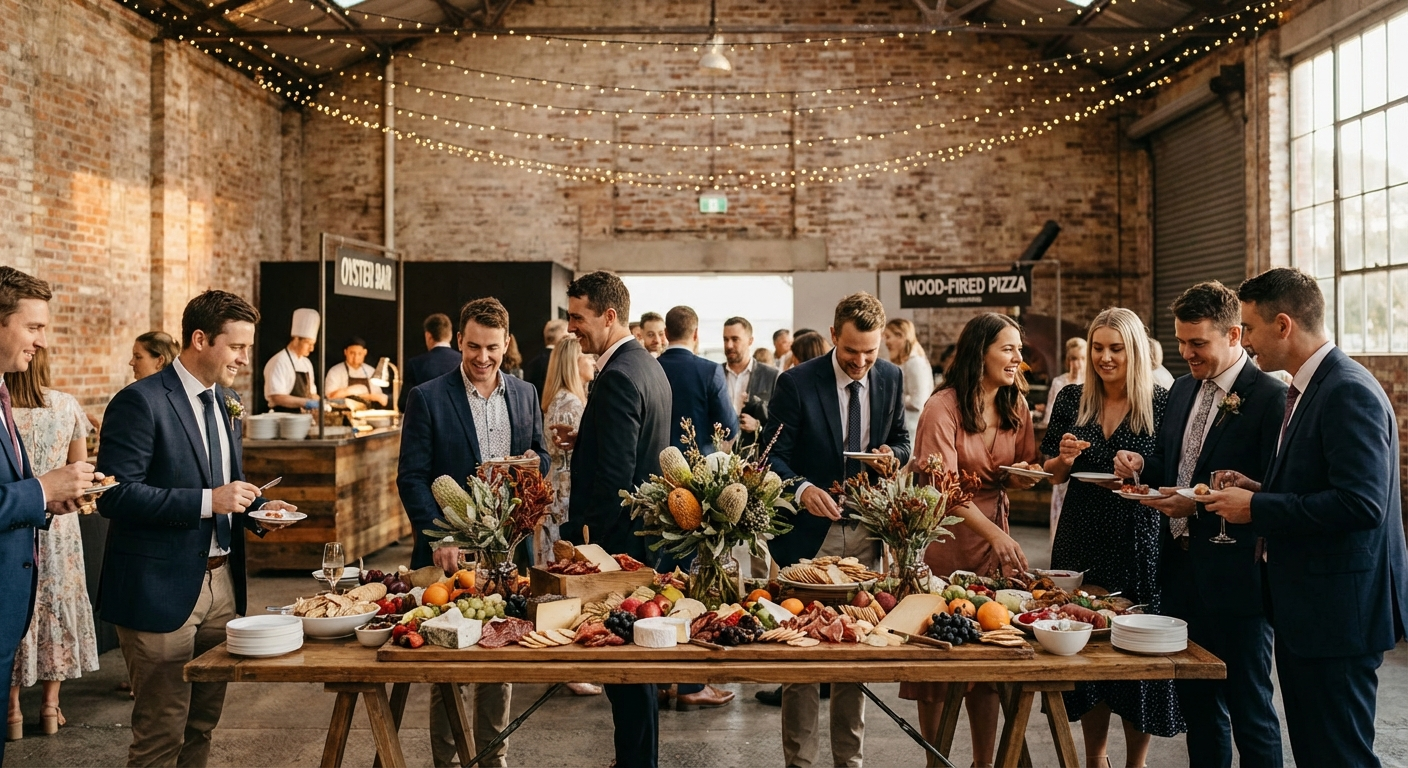 Beyond the Sit-Down Meal: Progressive Dining and Interactive Catering Trends for Australian Weddings in 2026