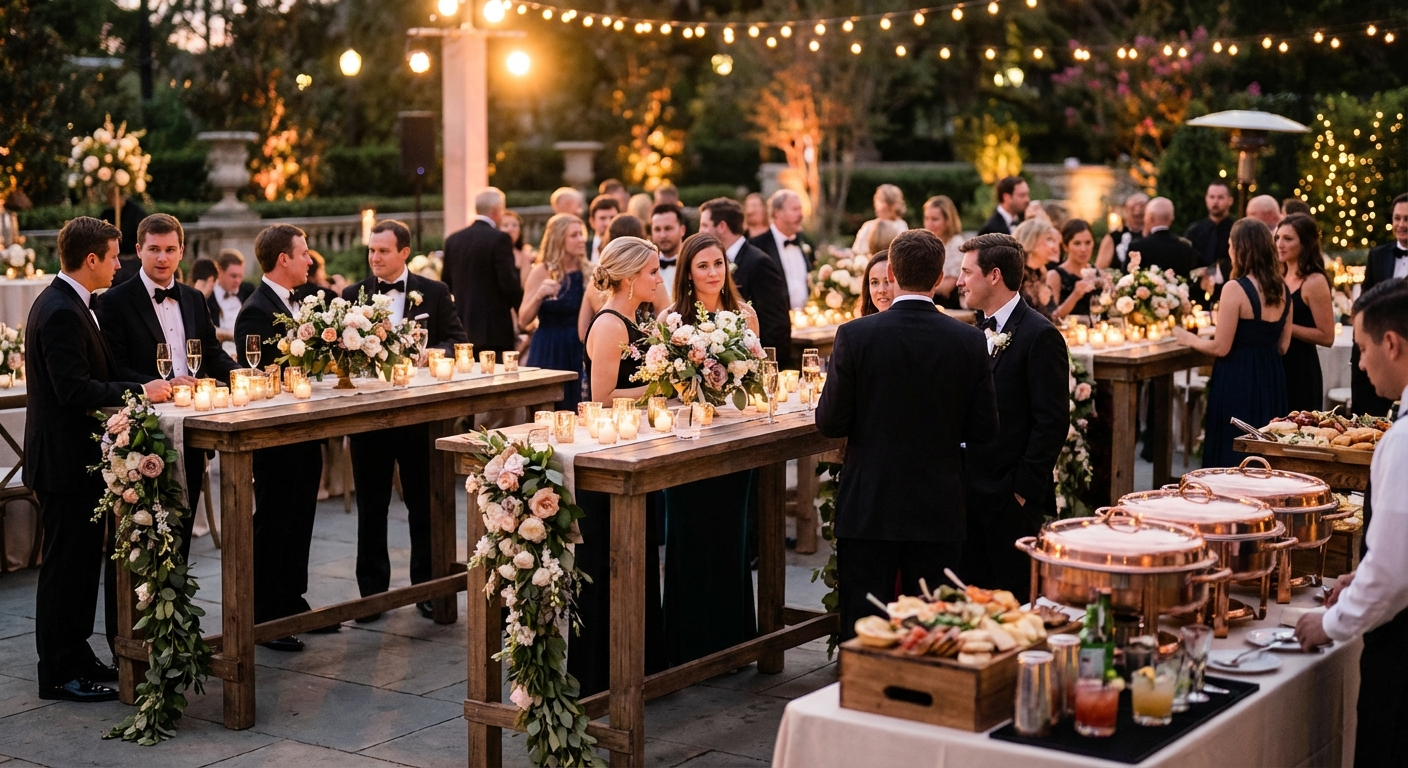 Cocktail-Style Wedding Receptions: The Complete Guide to the Standing Reception Trend Defining 2026