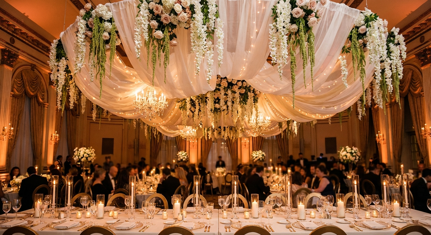 Wedding Ceiling Decor and Installations: The Design Trend Transforming 2026 Receptions