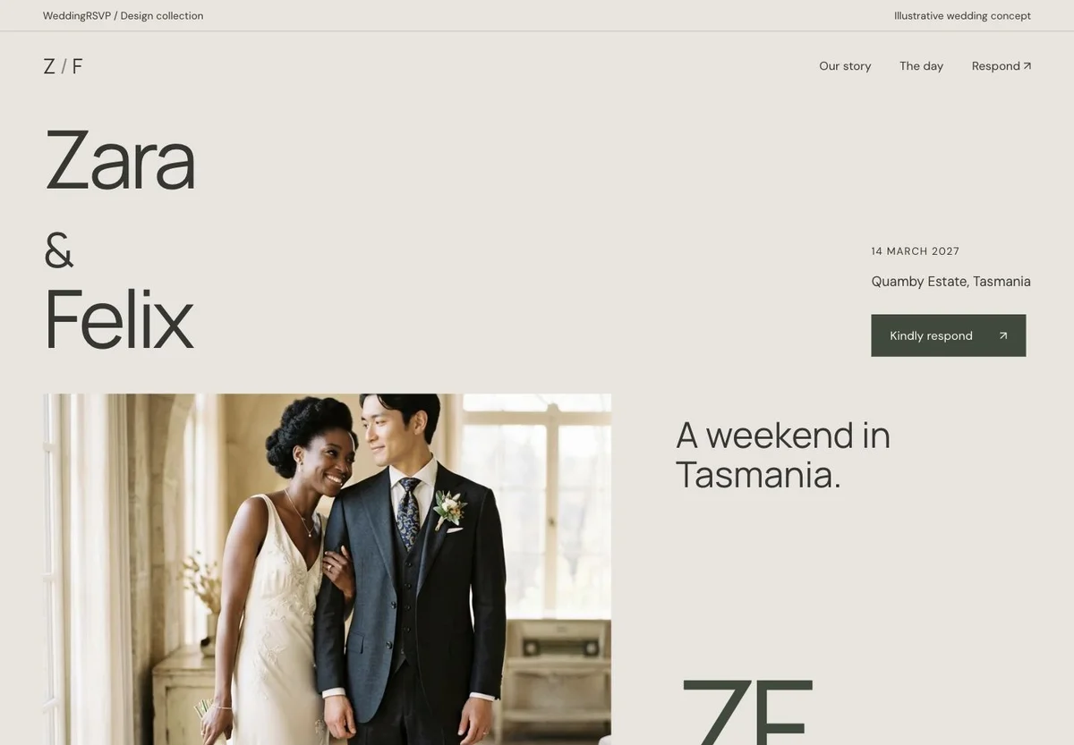 Estate Journal website design concept